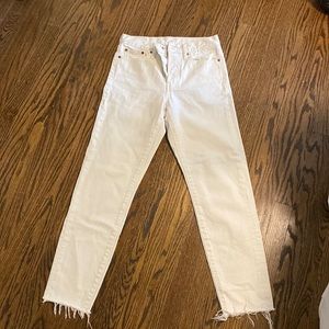 White Levi jeans
